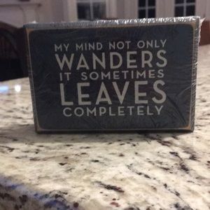 Wooden wall/shelf decoration. NWT
